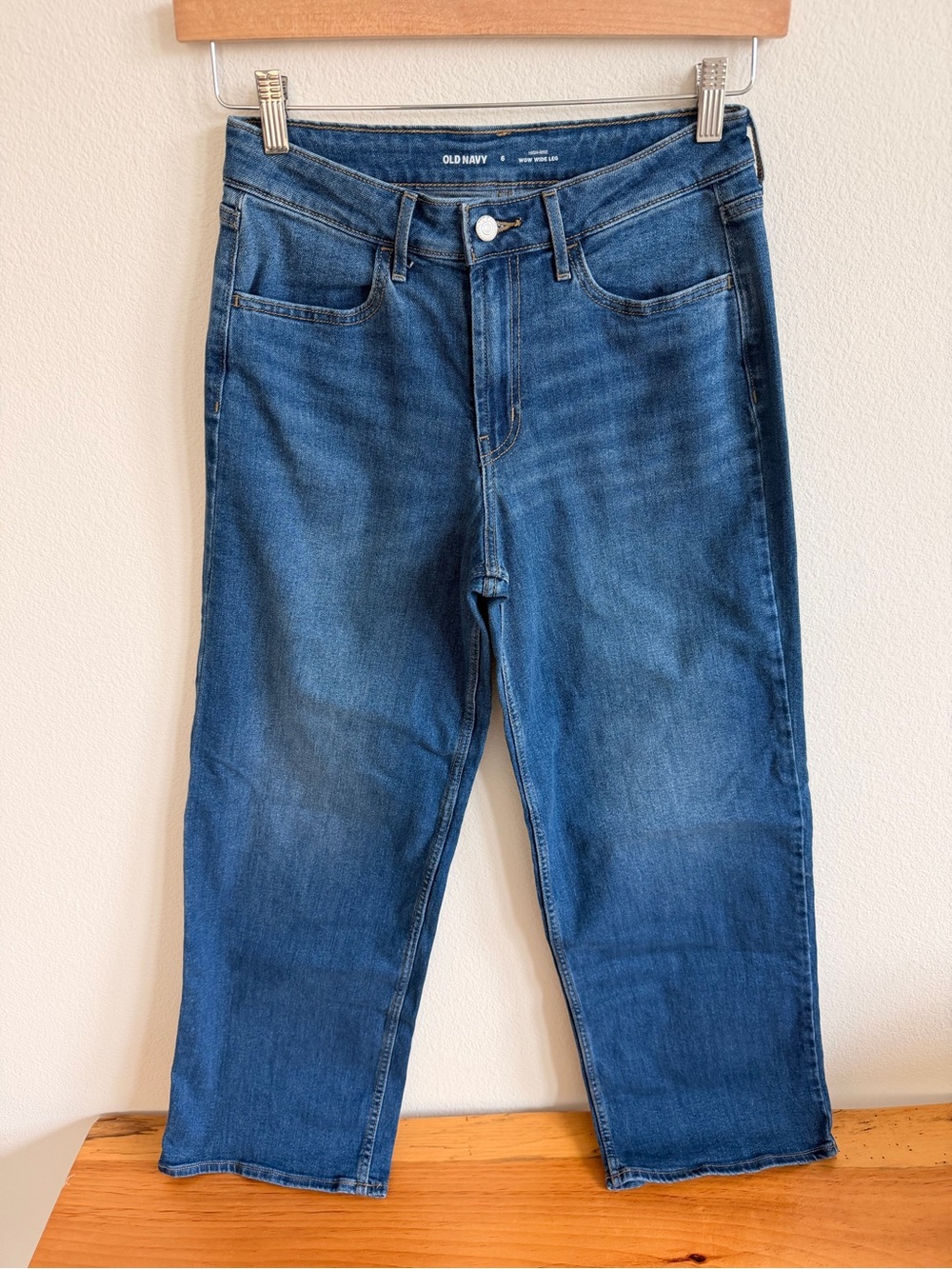 Old Navy High Rise Wow Wide Leg Denim Jeans